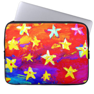 Housse Pour Ordinateur Portable Couleurs vives des étoiles. Commandez dès maintena
