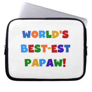 Housse Pour Ordinateur Portable Couleurs vives Meilleures t-shirts et cadeaux Papa