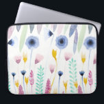 Housse Pour Ordinateur Portable Country Cute Fleur sauvage Aquarelle Art<br><div class="desc">Ce motif moderne et artistique est parfait pour l'été ou le printemps. Il présente un bleu marine, bleu poussiéreux, jaune vif, rose rose, vert fougère et rose baies aquarelle fleurs sauvages et feuilles peints à la main. C'est artistique, joli, girly, sucré, unique et original. Stylisez avec ce motif peint à...</div>