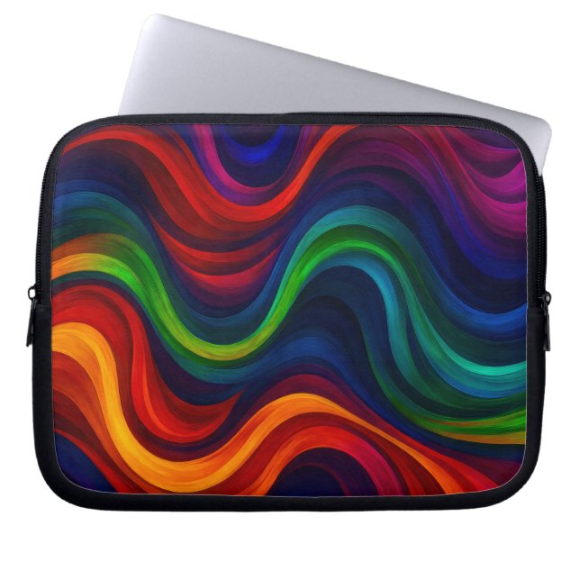 Housse Pour Ordinateur Portable Courbes vives (Devant)