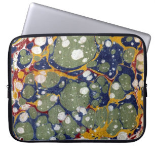 Housse Pour Ordinateur Portable Couvercle en papier marbré victorien coloré