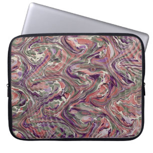 Housse Pour Ordinateur Portable Couvercle en papier marbré victorien coloré