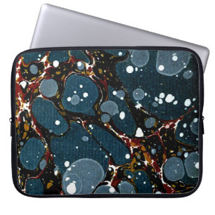 Housse Pour Ordinateur Portable Couvercle en papier marbré victorien coloré