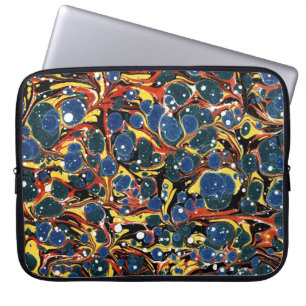 Housse Pour Ordinateur Portable Couvercle en papier marbré victorien coloré
