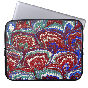 Housse Pour Ordinateur Portable Couvercle en papier marbré victorien coloré