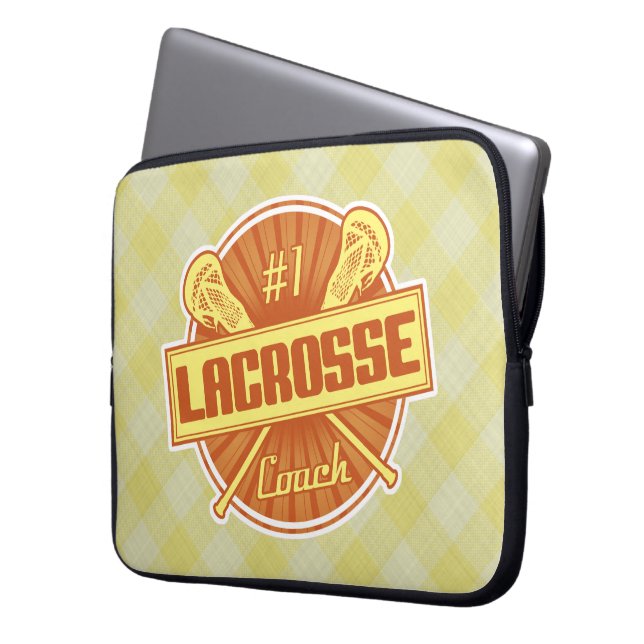 Housse Pour Ordinateur Portable Couverture d'ordinateur portable #1 Lacrosse Coach (devant gauche)
