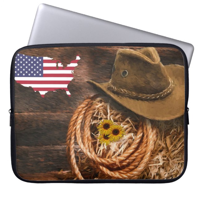 Housse Pour Ordinateur Portable Cowboy (Devant)