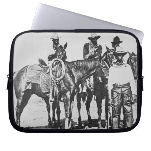 Housse Pour Ordinateur Portable Cowboys noirs chez Bonham, le Texas, c.1890 (photo