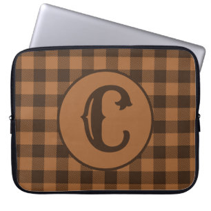 Housse Pour Ordinateur Portable Cozy Brown Plaid Buffalo Print Pattern