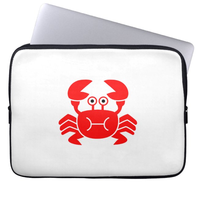 Housse Pour Ordinateur Portable Crabe (Devant)