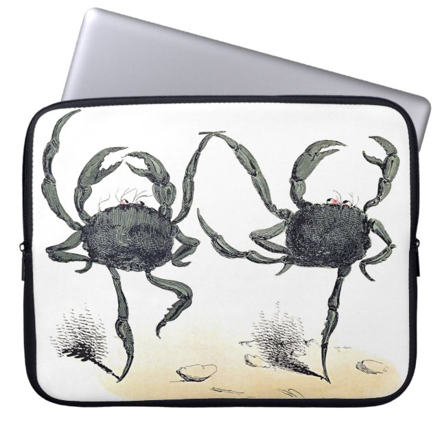 Housse Pour Ordinateur Portable Crabe caricaturale (Devant)