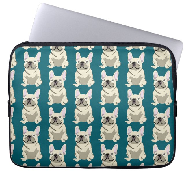 Housse Pour Ordinateur Portable Cream French Bulldog (Devant)