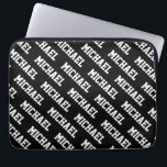 Housse Pour Ordinateur Portable Créer votre propre nom Personnalisé<br><div class="desc">Créez Votre Propre Nom Portable Personnalisé Sleeve. Ajoutez facilement un nom dans le modèle et fabriquez un élégant Portable pour vous-même ou un cadeau d'anniversaire ou de Noël pour votre famille ou vos amis.</div>