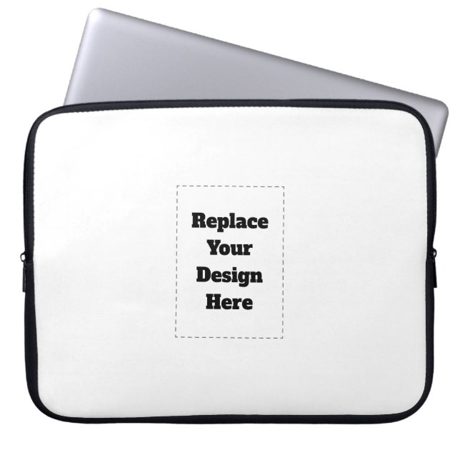 Housse Pour Ordinateur Portable Créez votre propre blanc  (Devant)