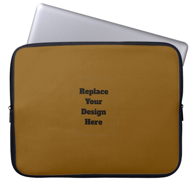 Housse Pour Ordinateur Portable Créez Votre Propre Brun (Devant)