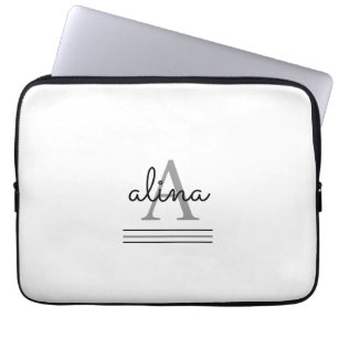 Housse Pour Ordinateur Portable Créez votre propre monogramme personnalisé