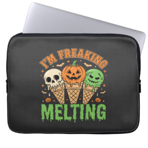 Housse Pour Ordinateur Portable Crème Glacée Fondante Halloween