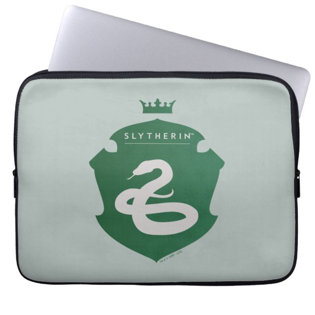 Housse Pour Ordinateur Portable Crête couronnée Green SLYTHERIN™ (Devant)
