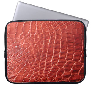 Housse Pour Ordinateur Portable Crocodile texture cuir
