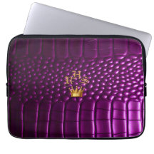 Crocodile Vivid violet Faux Monogramme