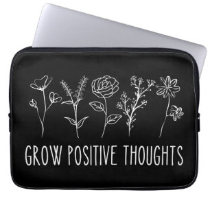 Housse Pour Ordinateur Portable Croissance des pensées positives Esthétique