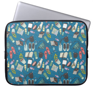 Housse Pour Ordinateur Portable Croquis à la main dessin de la mode illustration c