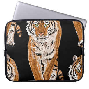 Housse Pour Ordinateur Portable Croquis sur le tigre du Bengale : Poster de animal