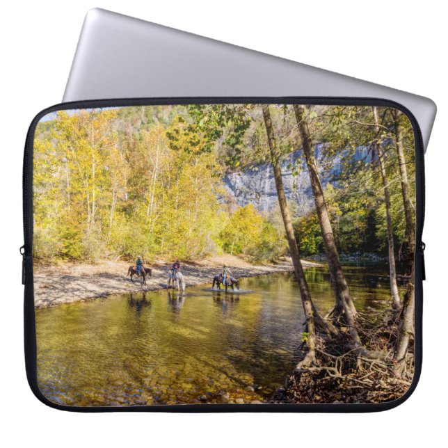 Housse Pour Ordinateur Portable Crossing The Buffalo River (Devant)