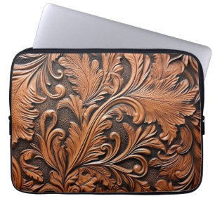 Housse Pour Ordinateur Portable Cuir à outils rustique
