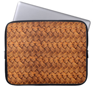 Housse Pour Ordinateur Portable Cuir Brown tissé fond cuir, marron, backgr