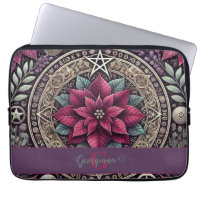 Cuisine personnalisée Poinsettia Pentagram Mandala