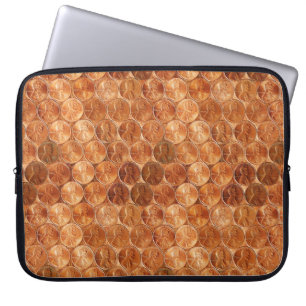 Housse Pour Ordinateur Portable Cuivre Abraham Lincoln penny, un cent de cuivre 15