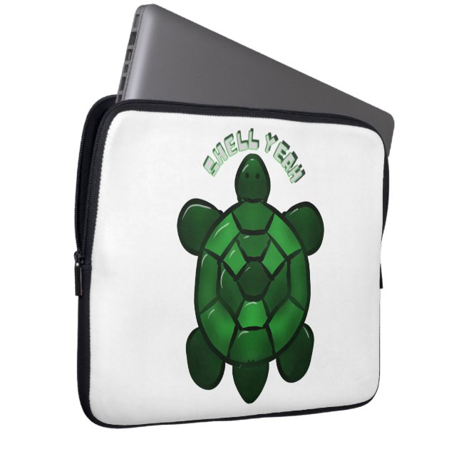 Housse Pour Ordinateur Portable Custom and personalized Cute Turtle  (Devant droit)
