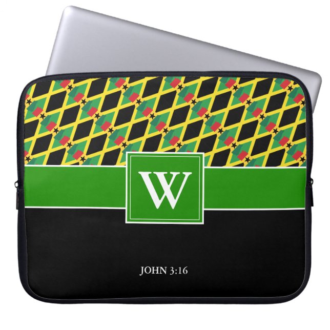 Housse Pour Ordinateur Portable Custom JAMAICA GHANA Monogram (Devant)