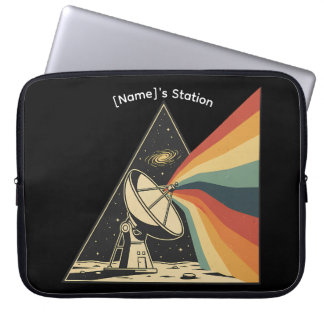 Housse Pour Ordinateur Portable Custom [Name] Space Station Laptop Sleeve