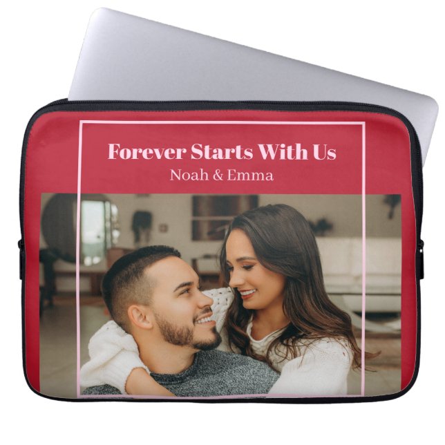 Housse Pour Ordinateur Portable Custom Photo & Text Romantic Gift - Personalized  (Devant)