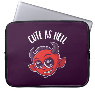 Housse Pour Ordinateur Portable Cute as Hell Devil