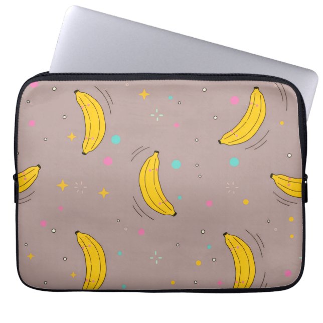 Housse Pour Ordinateur Portable Cute Banana All-Over Print (Devant)