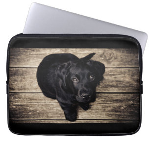 Housse Pour Ordinateur Portable Cute Black Lab
