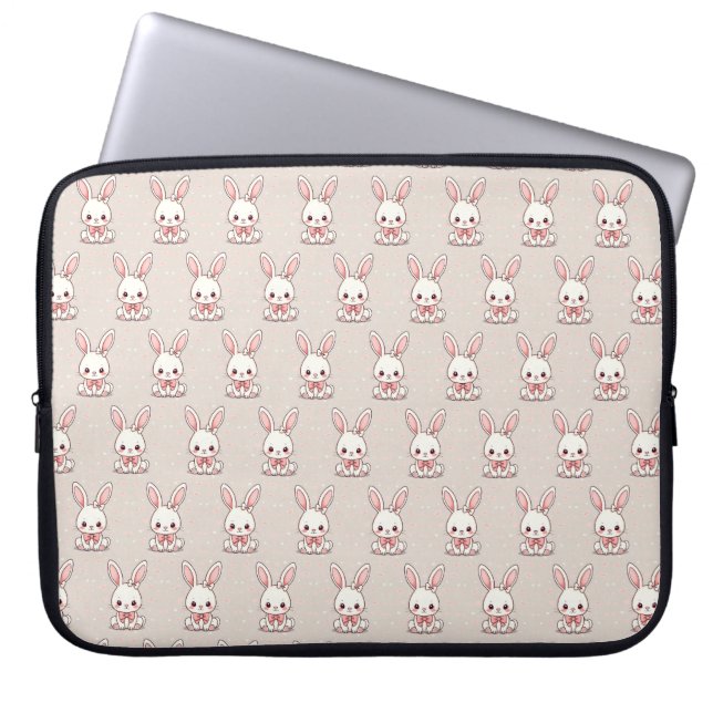 Housse Pour Ordinateur Portable Cute bunny laptop case (Devant)