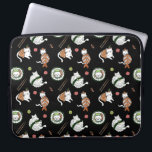 Housse Pour Ordinateur Portable Cute caricature Sushi Roll Chats Motif<br><div class="desc">Avec adorable motif de chats sushi mignons! Ajoutez votre nom pour une touche personnalisée. Ajoutez votre libellé personnalisé à cette conception à l'aide des cases "Modifier ce modèle de conception" situées à droite de l'élément, ou cliquez sur le bouton bleu "Customiser" pour arranger le texte, modifier les polices et les...</div>