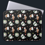 Housse Pour Ordinateur Portable Cute caricature Sushi Roll Chats Motif<br><div class="desc">Avec adorable motif de chats sushi mignons! Ajoutez votre nom pour une touche personnalisée. Ajoutez votre libellé personnalisé à cette conception à l'aide des cases "Modifier ce modèle de conception" situées à droite de l'élément, ou cliquez sur le bouton bleu "Customiser" pour arranger le texte, modifier les polices et les...</div>
