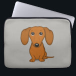 Housse Pour Ordinateur Portable Cute Dachshund| Doigt Wiener<br><div class="desc">Doxie du joli dessin animé</div>