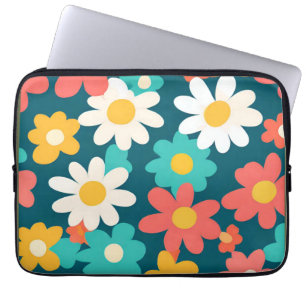 Housse Pour Ordinateur Portable Cute Daisy Flower Botanique motif école girly
