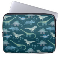 Cute Dinosaures Motif vert foncé
