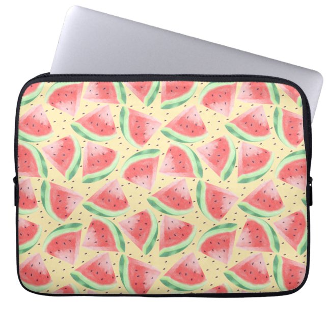 Housse Pour Ordinateur Portable Cute Eté Kawaii Aquarelle (Devant)