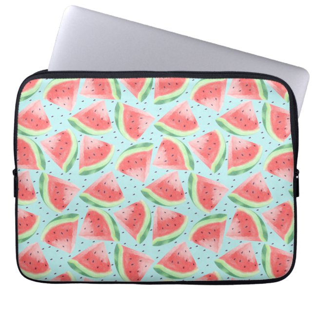 Housse Pour Ordinateur Portable Cute Eté Kawaii Aquarelle (Devant)