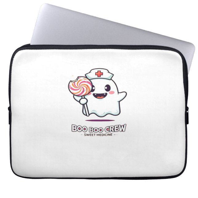 Housse Pour Ordinateur Portable Cute Ghost Nurse Boo Boo Crew Halloween classique  (Devant)