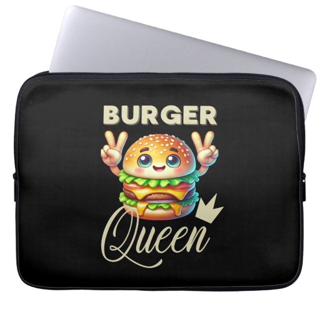 Housse Pour Ordinateur Portable Cute Kawaii Hamburger (Devant)