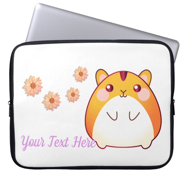 Housse Pour Ordinateur Portable Cute Kawaii Hamster personnalisé (Devant)